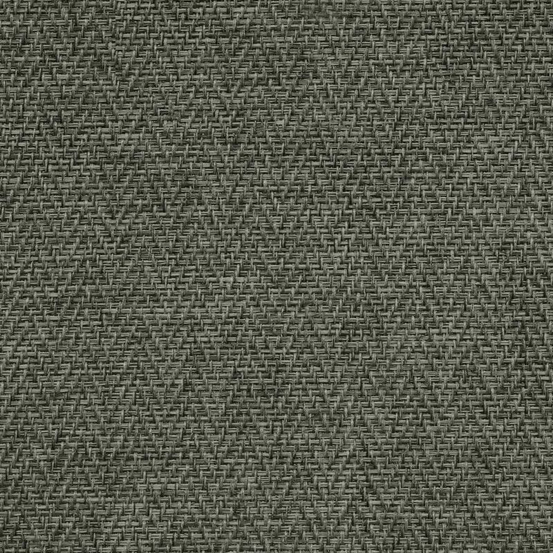 Thermalogic Galati Room Darkening Trendy Textured Herringbone Motif Dual Header Curtain Panel Charcoal