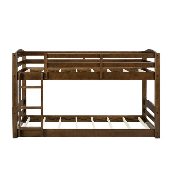 DHP Sierra Convertible Twin over Twin Bunk Bed with Safety Railings