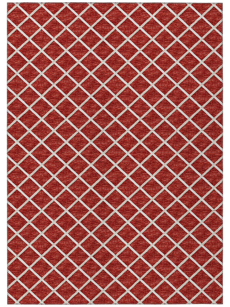 York YO1 Red 3' x 5' Rug