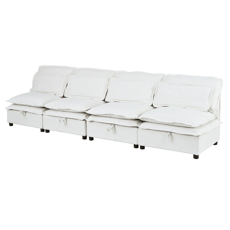 Merax Polyester Double-Layer Cushion Modular Sofa