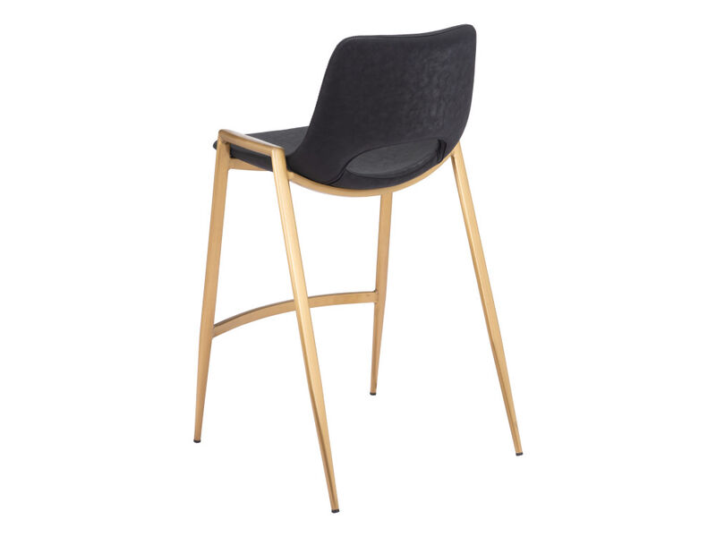 Desi Counter Stool (Set of 2) Black & Gold