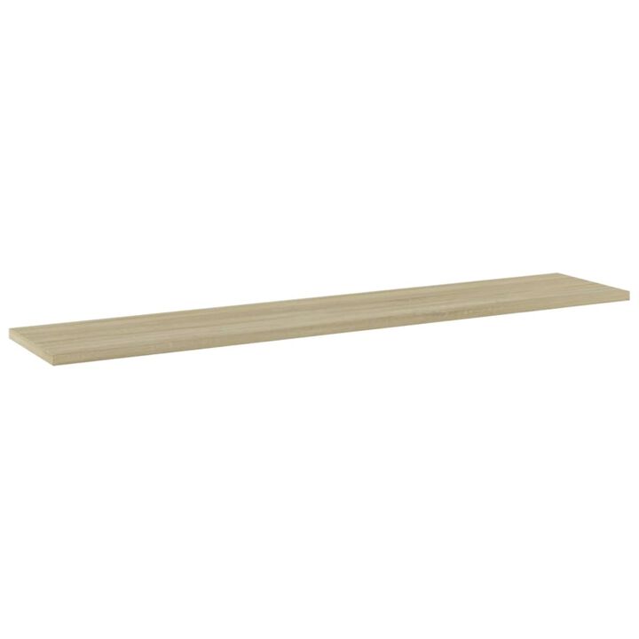 vidaXL Bookshelf Boards 4 pcs Sonoma Oak 39.4"x7.9"x0.6" Chipboard