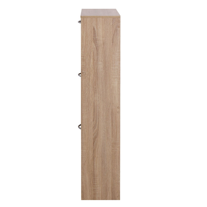 3-Drawer Shoe Storage Cabinet, 3-Tier Wood Shoe Rack Storage Organizer For Entryway