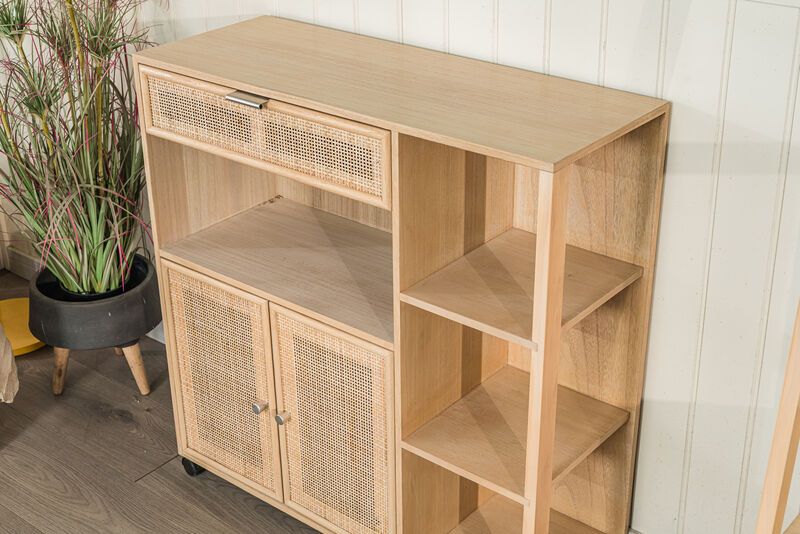 Solid Wood Serving Cart