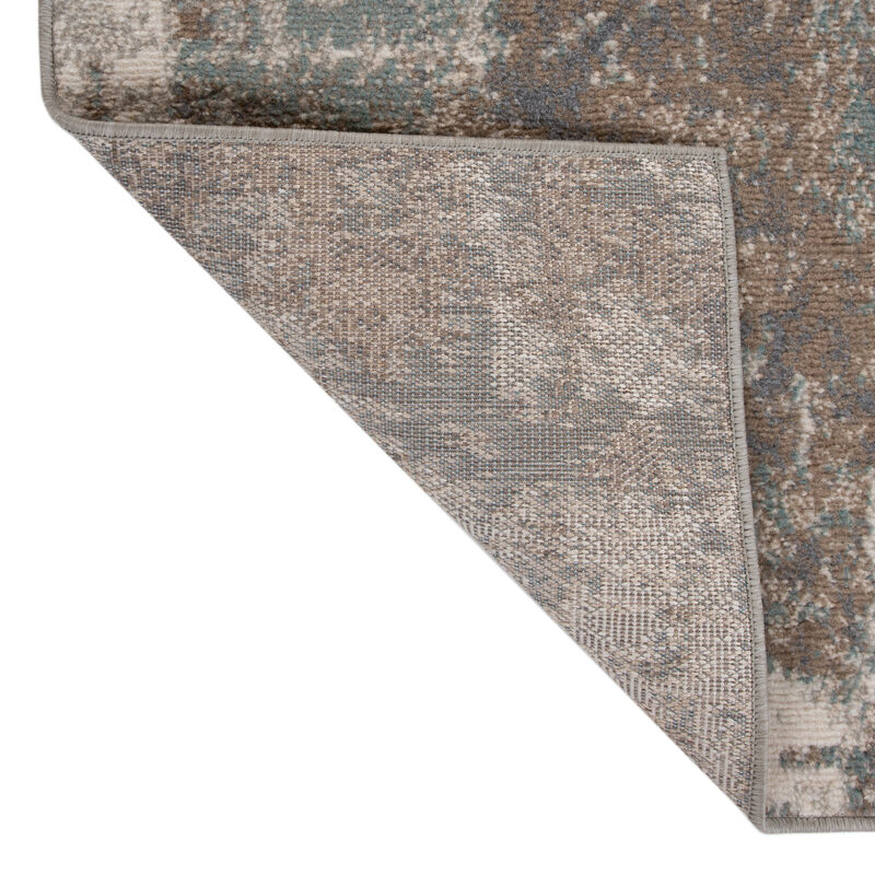 Alpine Bella Light Brown Abstract Area Rug 1'10" x 2'11"