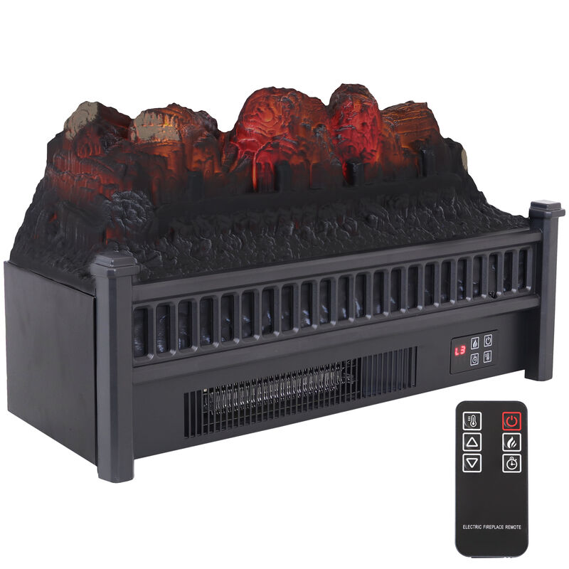 Sunnydaze 23 in Polypropylene Flameless Log Electric Fireplace Insert