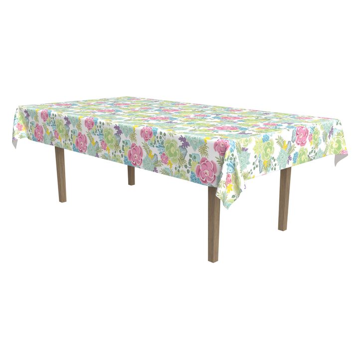 16" Vibrant Unique Succulents Designed Tablecover
