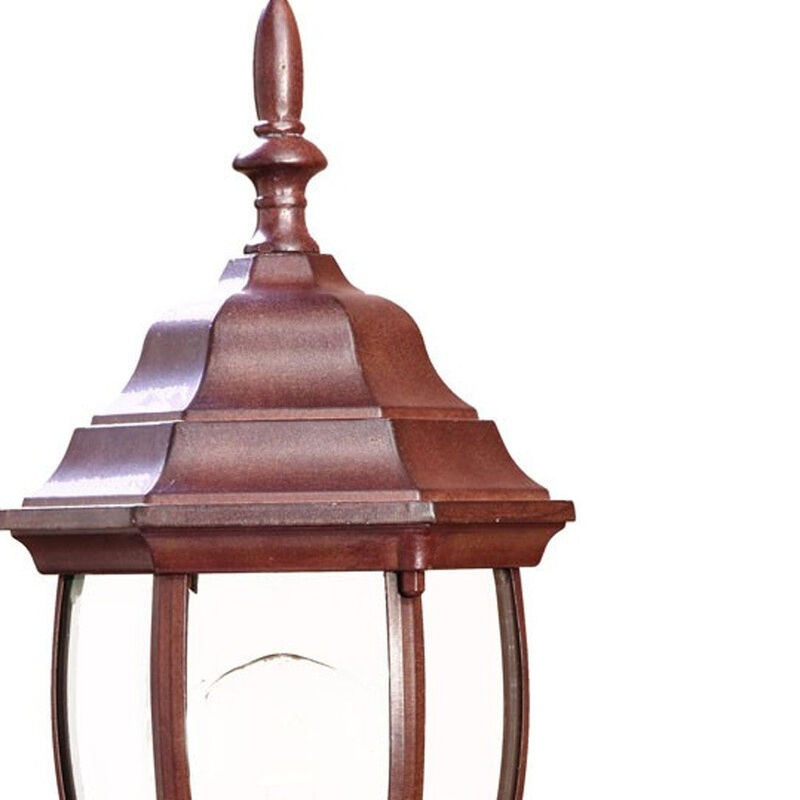 Hivvago Dark Brown Globe Lantern Wall Light