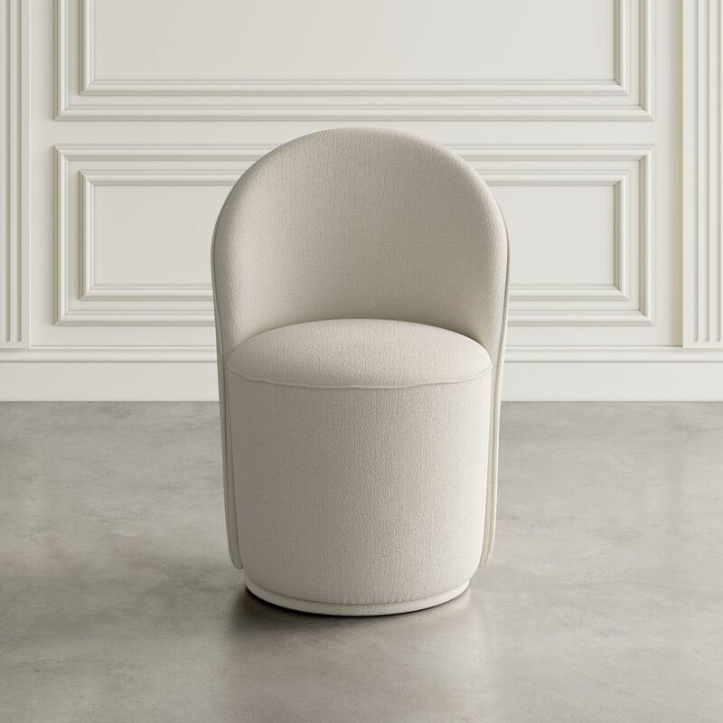 Jofran Landon Mid-Century Modern Upholstered Swivel Dining Chair (Set of 2)