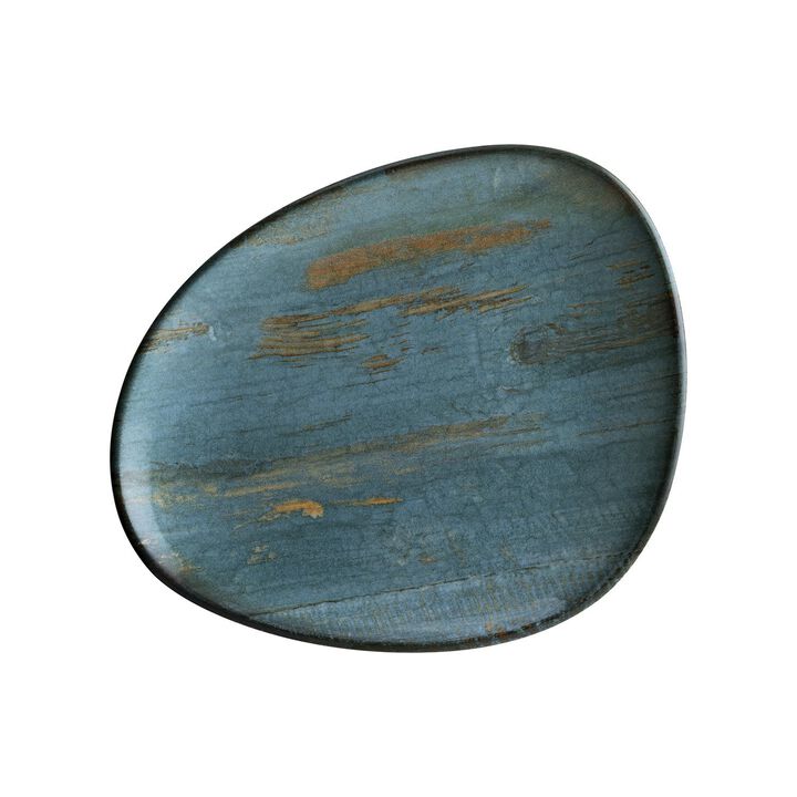 Madera 7.5" x 6" Organic Decorated Porcelain Plate (Set of 4)