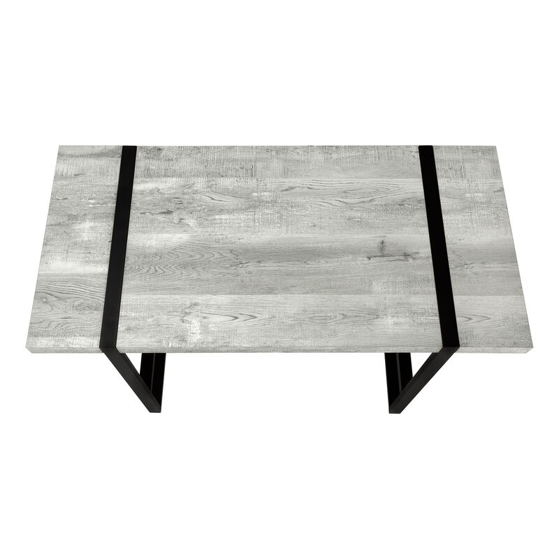 Monarch Specialties I 7316 Computer Desk, Home Office, Laptop, 48"L, Work, Metal, Laminate, Grey, Black, Contemporary, Modern