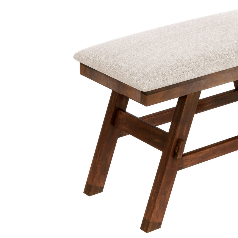 Merax Kitchen Dining Table Set with Bench and 4 Chairs