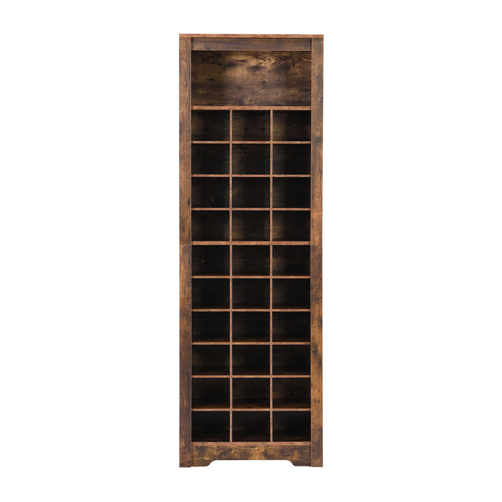 Merax Contemporary Cubby Console  Shoe Cabinet