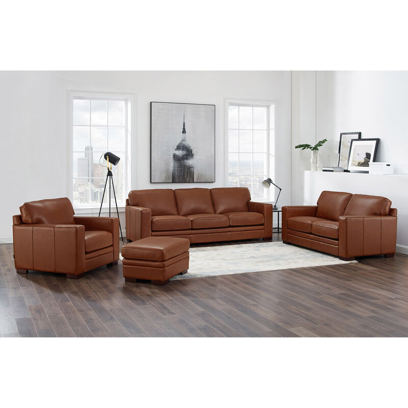 Dillon Top Grain Leather Loveseat
