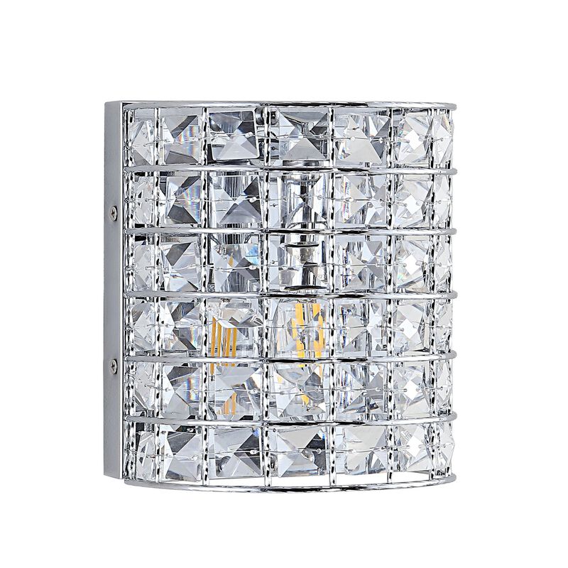 Clara Deco Metal/Crystal Classic Glam LED Vanity Light