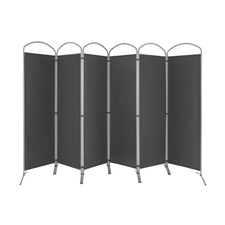 Hivvago 6.2Ft Folding 6-Panel Room Divider for Home Office Living Room