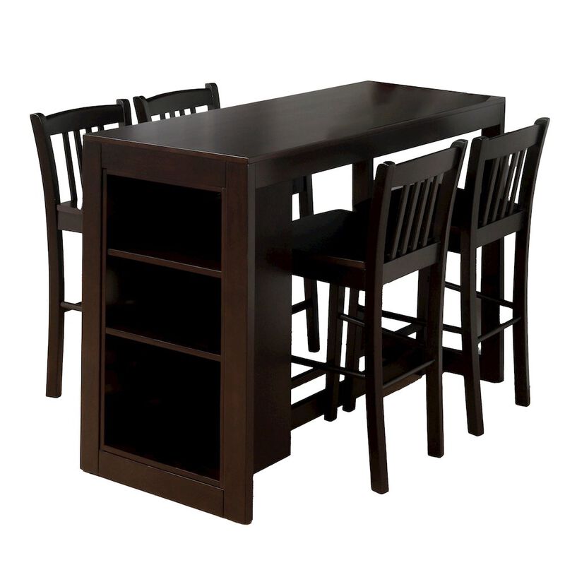 Jofran Tribeca Five Piece Counter Height 48 Contemporary Dining Set