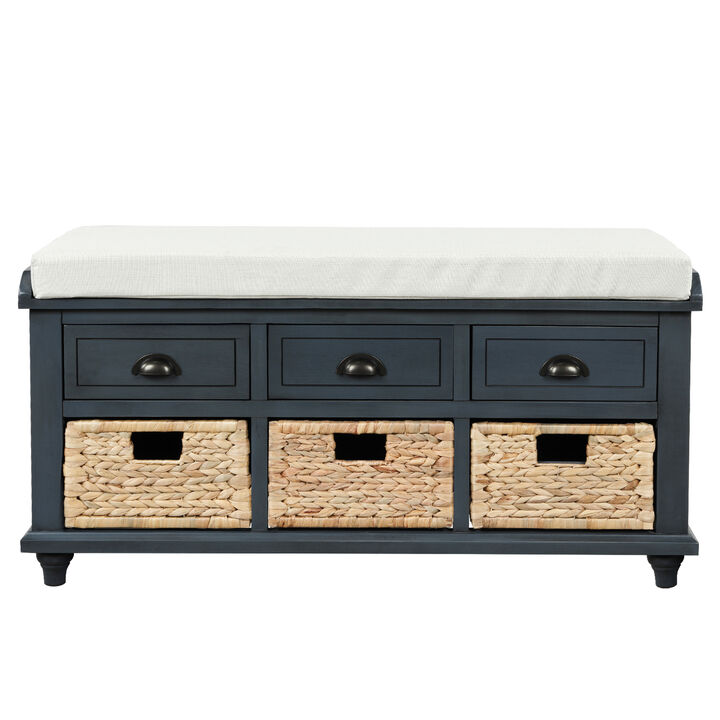 Merax Rustic Storage Bench