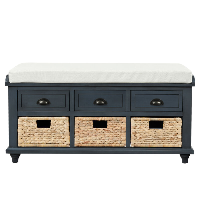 Merax Rustic Storage Bench
