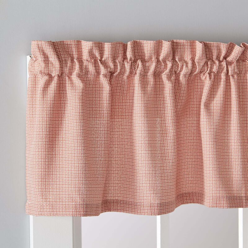 Saturday Knight Ltd Nelson Versatile Tailored Window Valance - 58x13", Rust