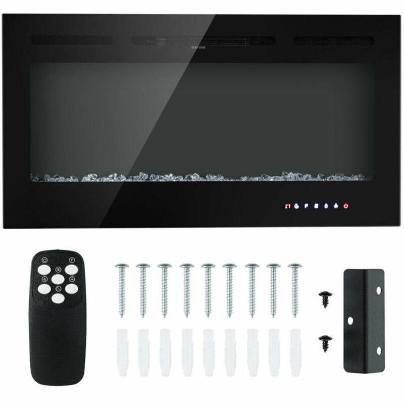 Hivvago 40-Inch Electric Fireplace Recessed with Thermostat