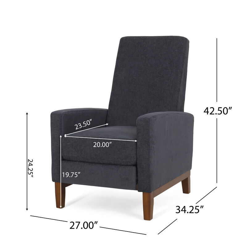 Merax Modern Wood Armchair Push Back Recliner