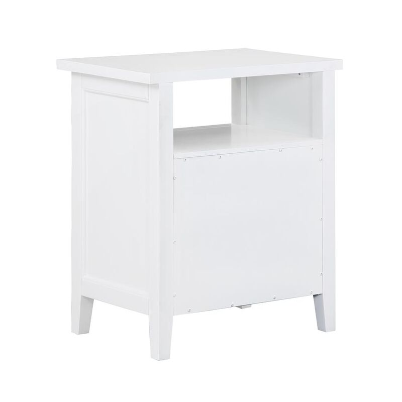 Comfort Pointe Walker White 2 Drawer Nightstand