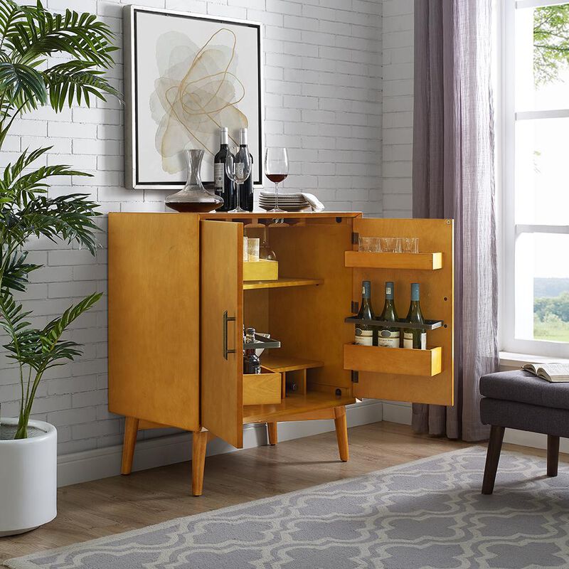 Crosley Furniture Landon Bar Cabinet Acorn