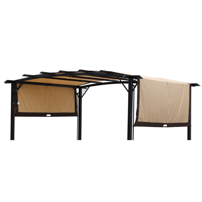 Universal Canopy Cover Replacement For 12x9 FT Curved Outdoor Pergola Structure