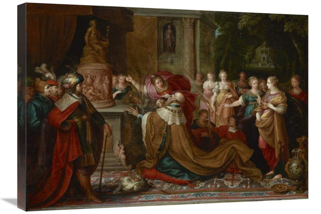 The Idolatry of Solomon-Canvas Art-30x21.3