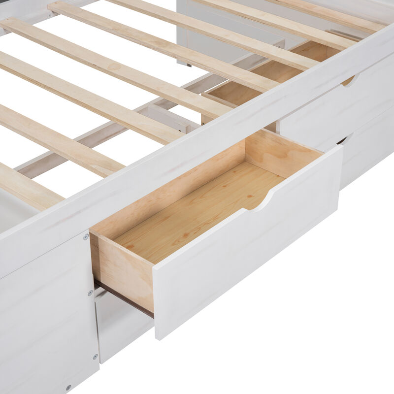 Merax Daybed with Drawers and Shelves