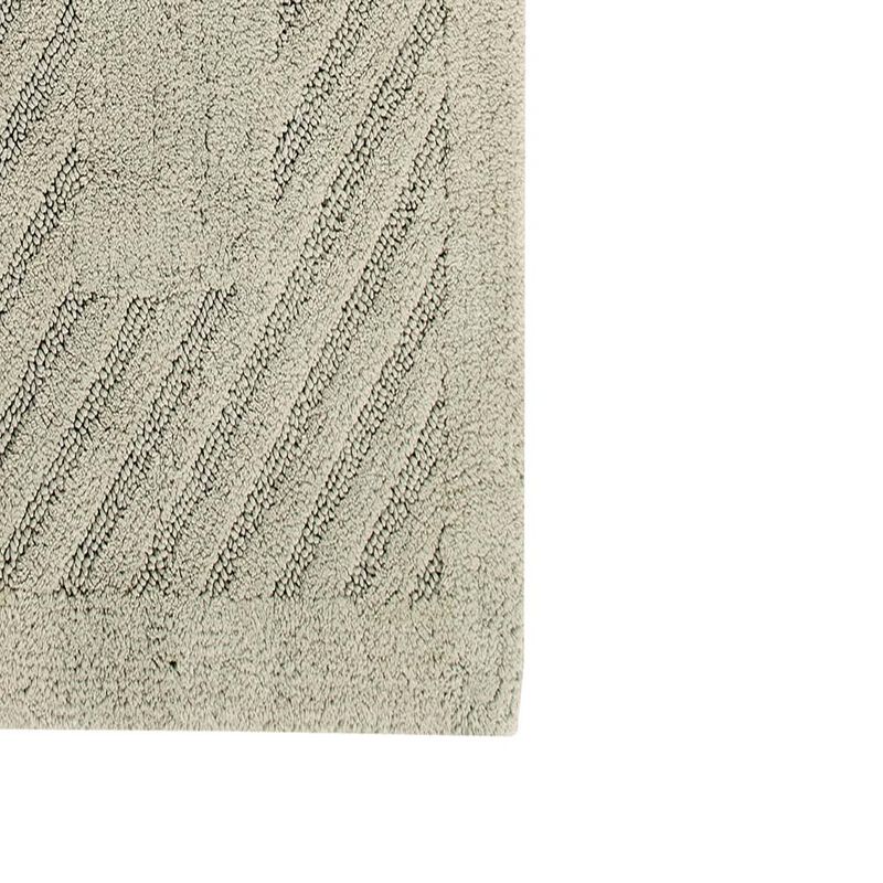 Knightsbridge Diagonal Racetrack 100% Cotton Reversible Bath Rug 24 X 40 Sage