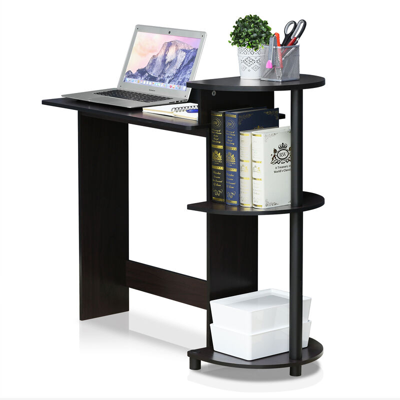 Furinno Furinno 11181DWN Compact Computer Desk, Dark Walnut