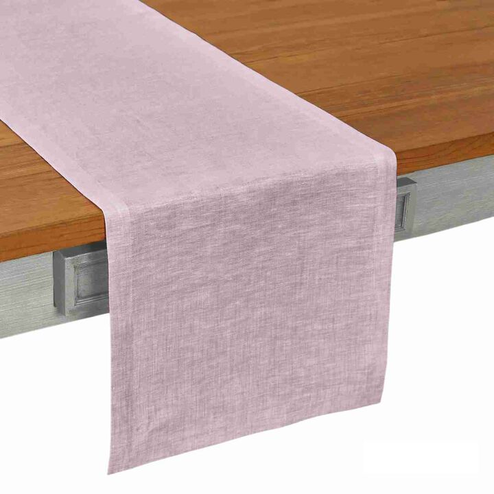 Solino Home 100% Pure Linen Table Runner | Athena for Thanksgiving, Christmas