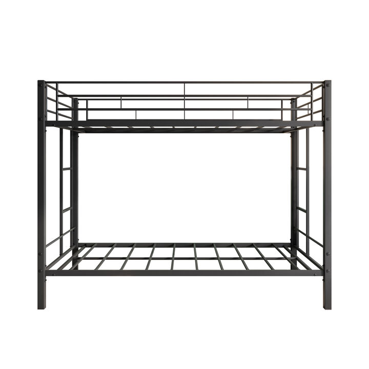 Hivvago Heavy Duty Easy Assembly Twin Sized Full Metal Bunk Bedframe with Ladder