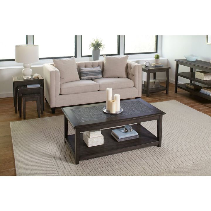 Jofran Baroque Nesting Tables with Mosaic Tile Inlay (Set of 3)
