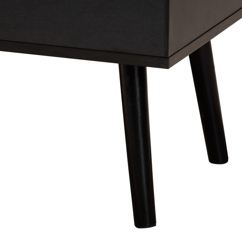 Baxton Studio Roden Two-Tone Coffee Table with Lift-Top Storage Compartment