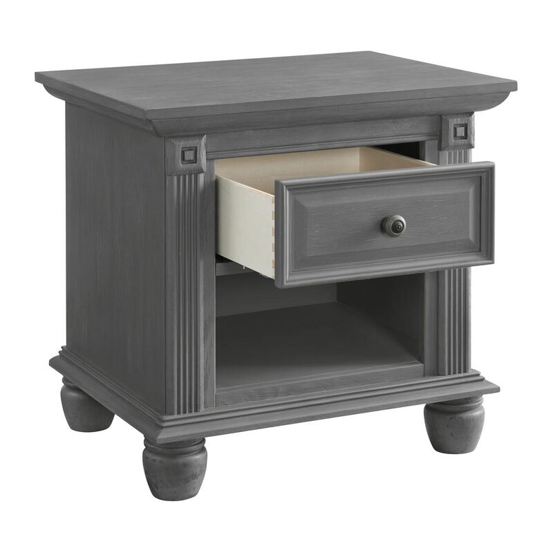 Oxford Baby London Lane Night Stand Arctic Gray