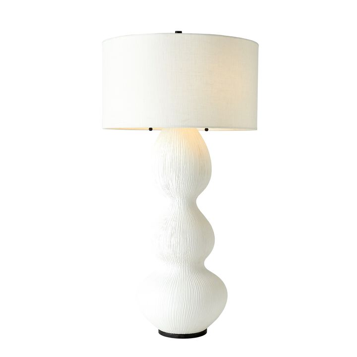Torch Table Lamp-Matte White
