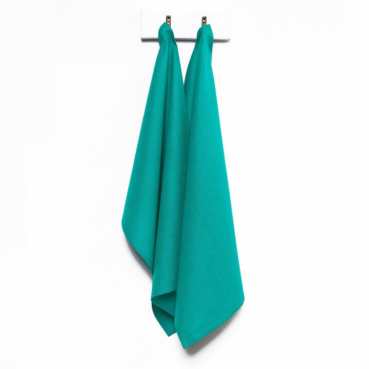 Solino Home 100% Pure Linen Kitchen Towels Set of 2 - 17 x 26 Inch | Fete