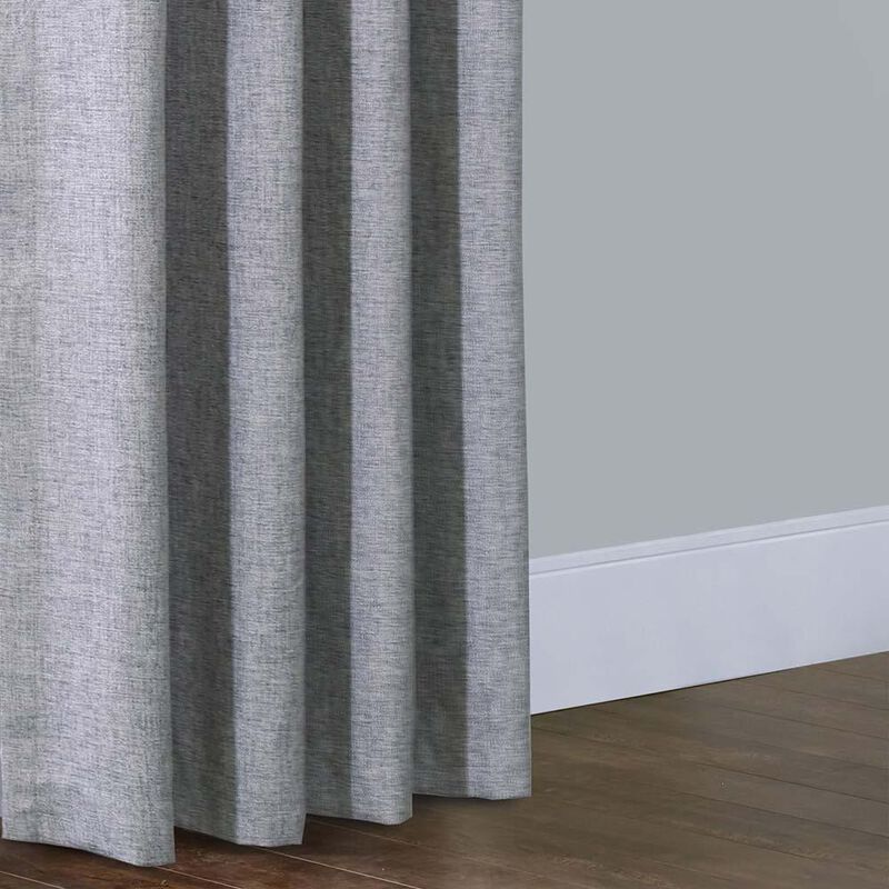 Habitat Linum Solid Textured Inspired Allure Home or Office Light Filtering Grommet Curtain Panel 50" x 95" Light