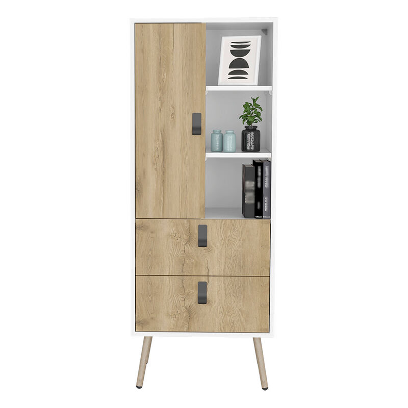 Tall Dresser Magness, Bedroom, White / Macadamia
