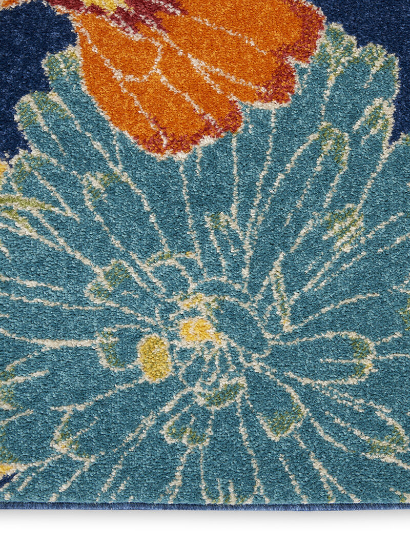 Allur ALR06 Navy/Multicolor 9' x 12' Rug