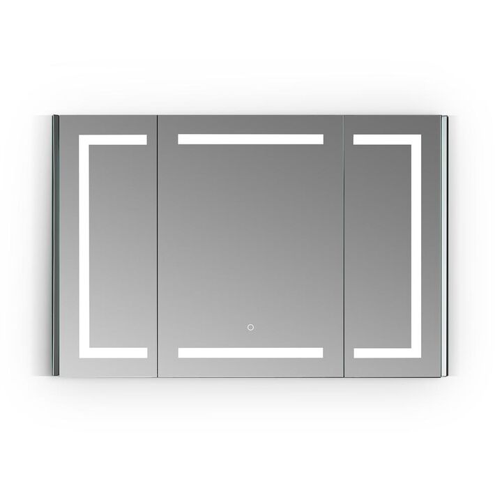 Altair Frameless Surface-Mount/Recessed LED Lighted Bathroom Medicine Cabinet