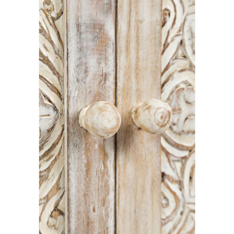 Jofran Hand Carved 32 Accent Chest