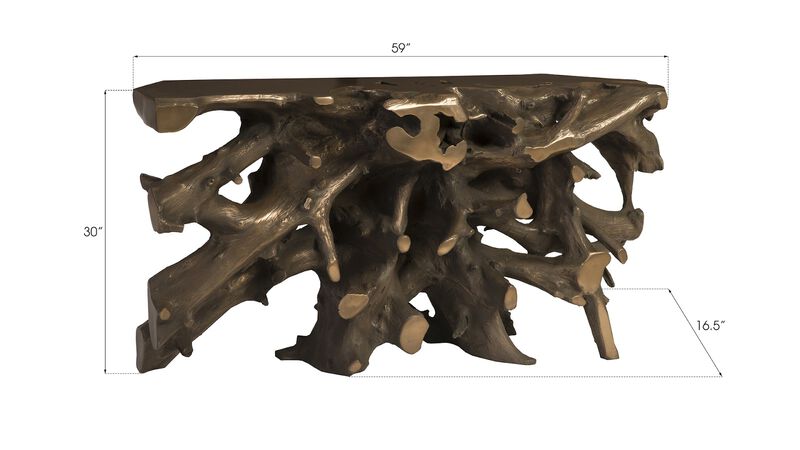 Beau Cast Root Console Table