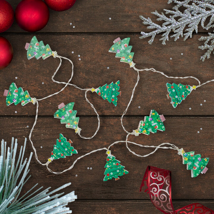 10-Count LED 3Christmas Tree Fairy Lights  5.5ft  Copper Wire