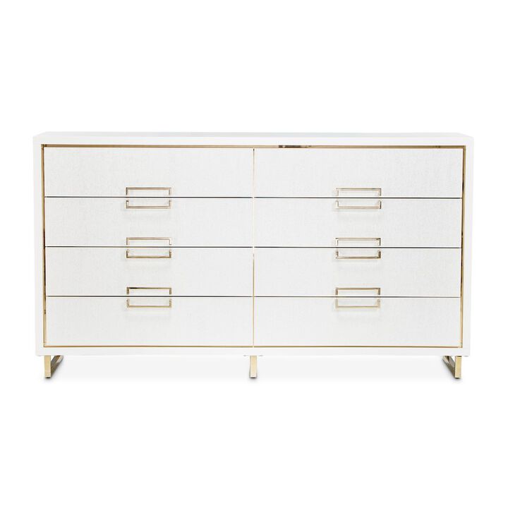 Michael Amini Palm Gate Dresser - Cloud White
