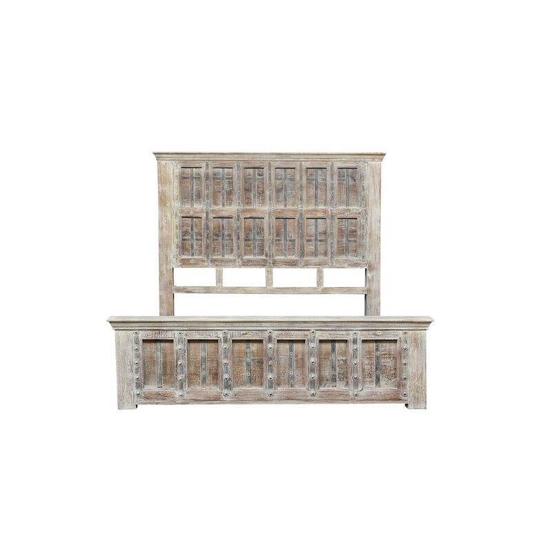 Taran Designs Callan Solid Wood King Panel Bed