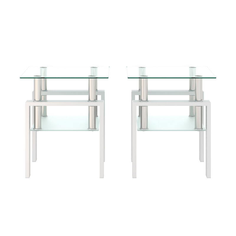 Set of 2 Modern Coffee Tables, Tea Tables & End Tables for Stylish Living Room Decor
